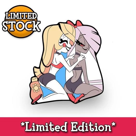 Hazbin Hotel Charlie and Vaggie Sunscreen Swimsuit Couple Pin