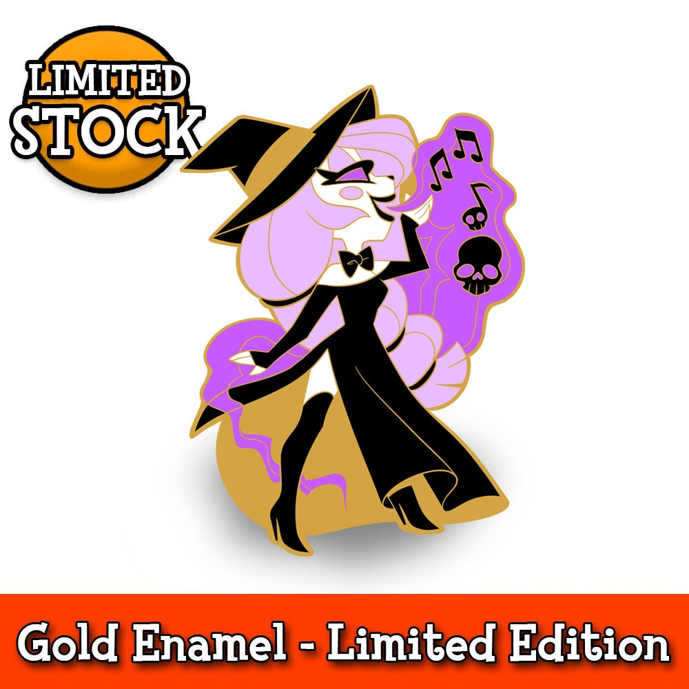 Hazbin Hotel Witch Charlie Gold Pin
