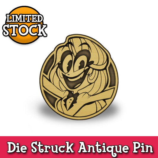 Hazbin Hotel Charlie Die Struck Pin
