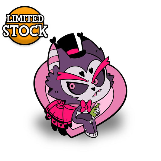 Hazbin Hotel Chibi Husk Pin
