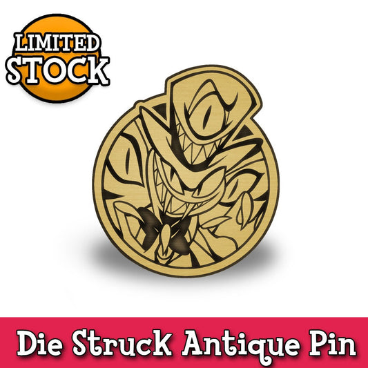 Hazbin Hotel Sir Pentious Die Struck Pin